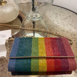Judith Lieber Rainbow Clutch Bag